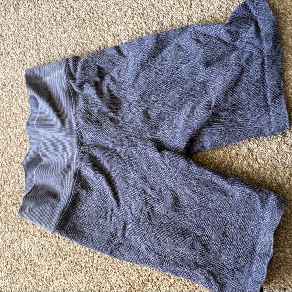 Aerie Textured Gray Bike Shorts